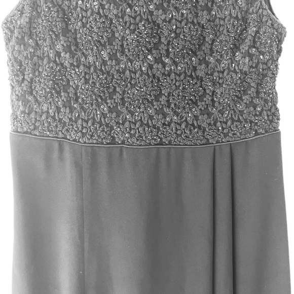 Vintage Rimini by Shaw Black Beaded Formal Dress Size 12 - Picture 4 of 7